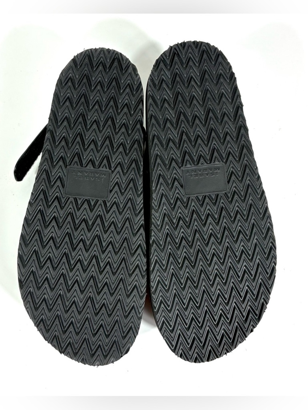 Isabel Marant Madee Platform Leather Sandals Black 41 NEW Flat Summer Designer - Picture 7 of 14